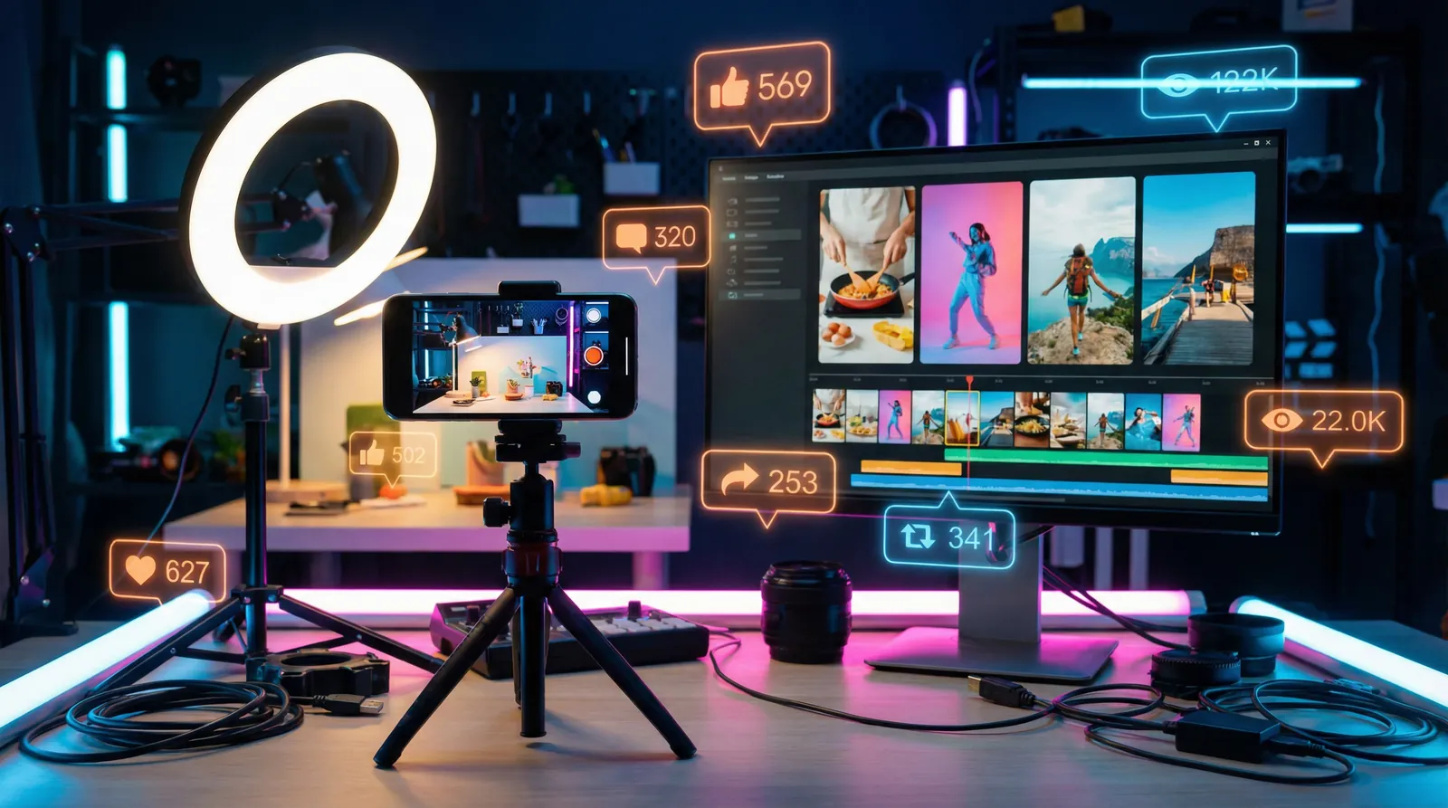 换妻视频 小视频创作工作台